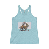 The Bulldogzer Women's Tri-Blend Racerback Tank