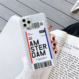 Paraíba Series - World Cities Plane Ticket Cases for iPhone
