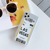Paraíba Series - World Cities Plane Ticket Cases for iPhone