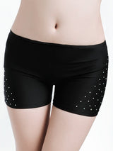 Belly Dancing Fitted Short With Rhinestones