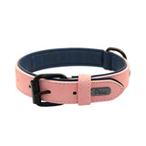 Personalized Leather Dog Collar With Custom Name Tags!